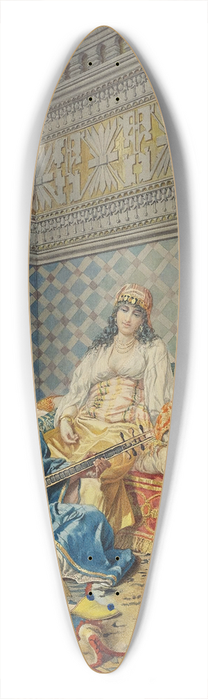 Camillo Gioja Barbera - Music In The Harem 39.3 inch art pintail longboard deck