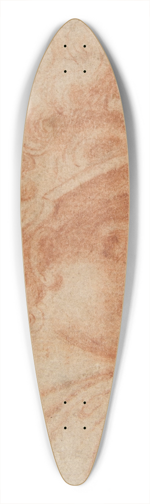 Camillo Procaccini - Bust of a Warrior Wearing a Plumed Helmet, Looking Toward Spectator Over His Right Shoulder 39.3 inch art pintail longboard deck
