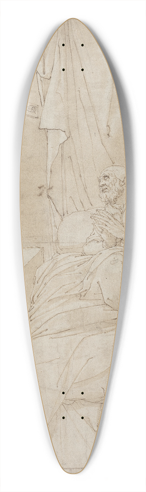 Camillo Procaccini - St Ambrose on his deathbed 39.3 inch art pintail longboard deck