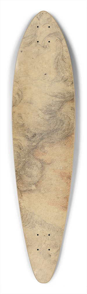 Camillo Procaccini - Womans Profile to Right 39.3 inch art pintail longboard deck