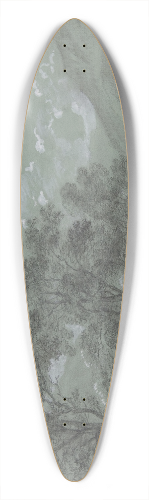 Cantius Dillis - Landscape near Ruhpolding 39.3 inch art pintail longboard deck