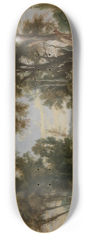 Jan Wildens - Landscape with Dancing Shepherds 8.25 inch art skate deck