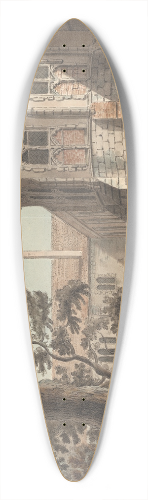 Capt. Francis Grose - The Lavatory Tower, Canterbury, Kent 39.3 inch art pintail longboard deck