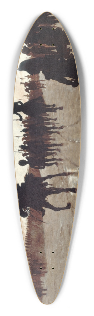 Caran d' Ache - Lpope, scne du thtre dombres du Chat noir 39.3 inch art pintail longboard deck