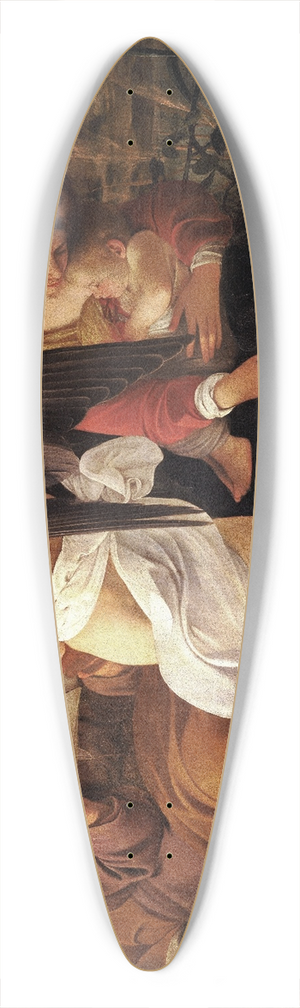 Caravaggio - Rest on the Flight into Egypt 39.3 inch art pintail longboard deck