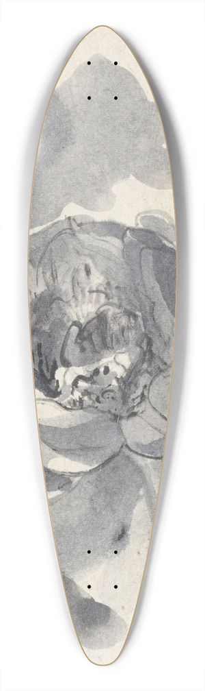 Carel Adolph Lion Cachet - Bloemstudie 39.3 inch art pintail longboard deck