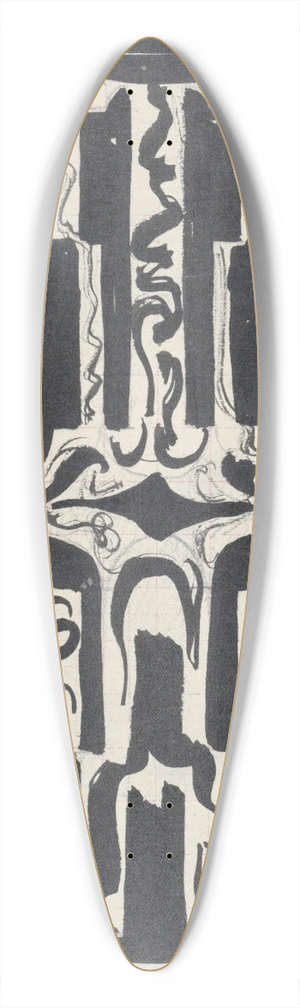 Carel Adolph Lion Cachet - Decoratief ontwerp 39.3 inch art pintail longboard deck