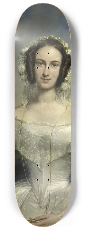 Jan Willem Pieneman - Agatha Petronella Hartsen (1814-78). In bruidstoilet ter gelegenheid van haar huwelijk met Jan van der Hoop op 17 maart 1841 8.25 inch art skate deck