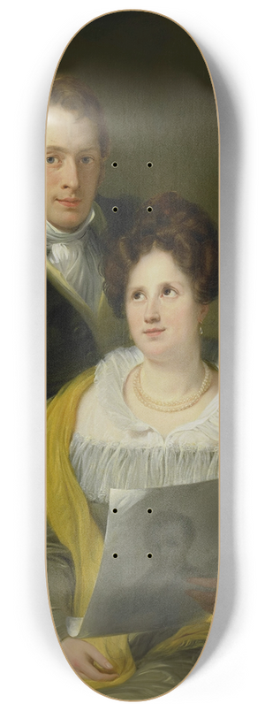 Jan Willem Pieneman - Portrait of a Woman and a Man 8.25 inch art skate deck Jan Willem Pieneman - Portrait of a Woman and a Man 8.25 inch art skate deck
