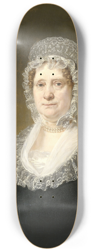 Jan Willem Pieneman - Portrait of Sara de Haan, Widow of the Amsterdam Underwriter Cornelis Hartsen 8.25 inch art skate deck