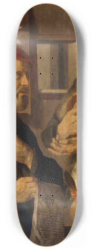 Jan Woutersz Stap - Office of the Steward (Office of the Notary) 8.25 inch art skate deck Jan Woutersz Stap - Office of the Steward (Office of the Notary) 8.25 inch art skate deck
