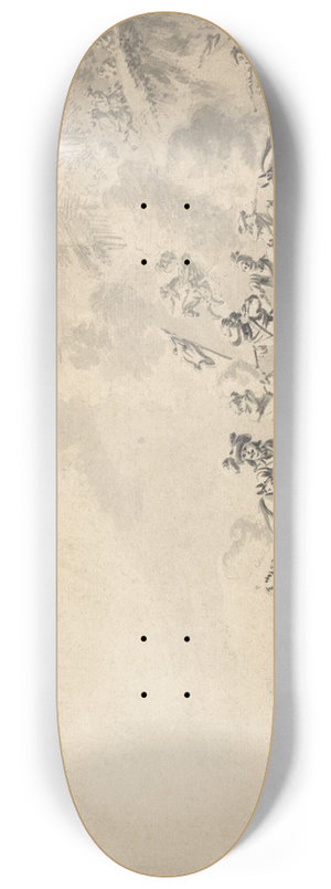 Jan Wyck - A Cavalry Battle 8.25 inch art skate deck