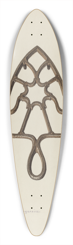 Carl Buergerniss - Flat Iron Stand 39.3 inch art pintail longboard deck