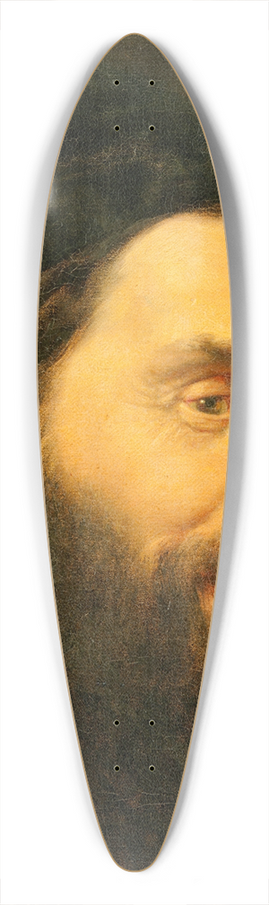 Carl d'Unker - Study of a Head 39.3 inch art pintail longboard deck