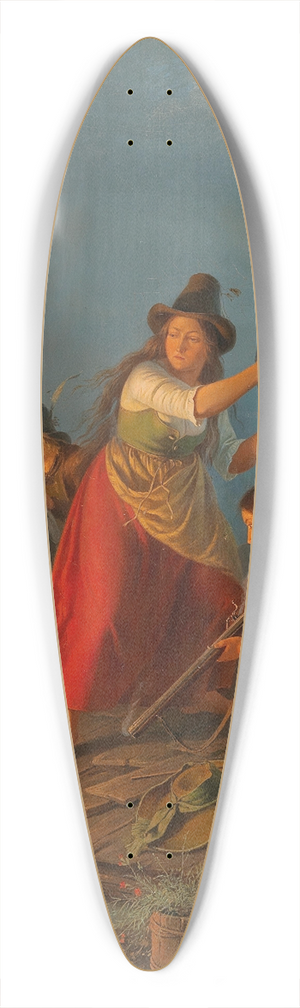 Carl Friedrich Moritz Mller - A Scene From The Tyrolean Rebellion 39.3 inch art pintail longboard deck