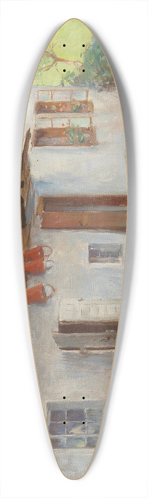 Carl Frschl - Waschtag 39.3 inch art pintail longboard deck
