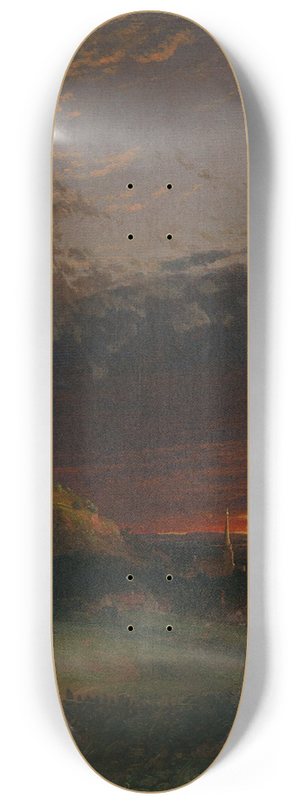 Jasper Francis Cropsey - Evening 8.25 inch art skate deck