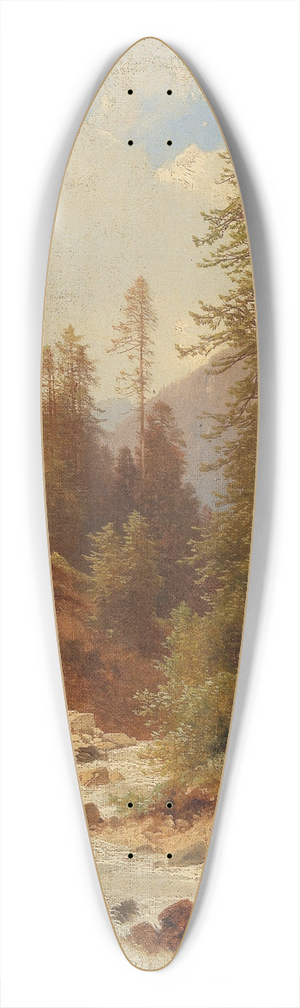 Carl Hasch - Am Seebach in Prag 39.3 inch art pintail longboard deck