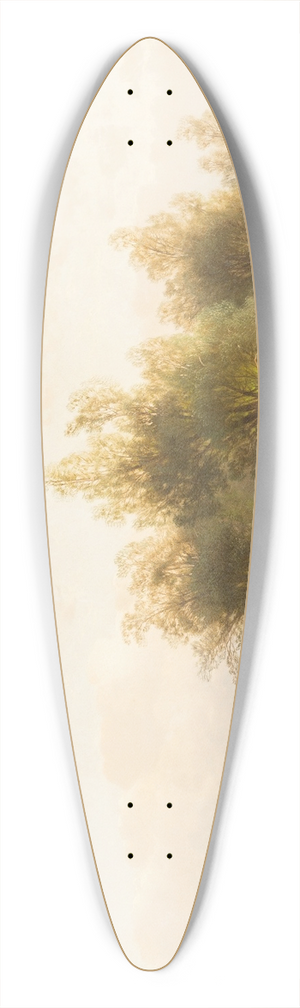 Carl Hasch - Angler under willows 39.3 inch art pintail longboard deck