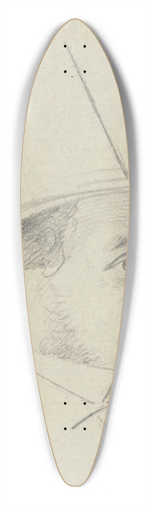 Carl Hoff - Bildnis Stadtkmmerer la Rose 39.3 inch art pintail longboard deck