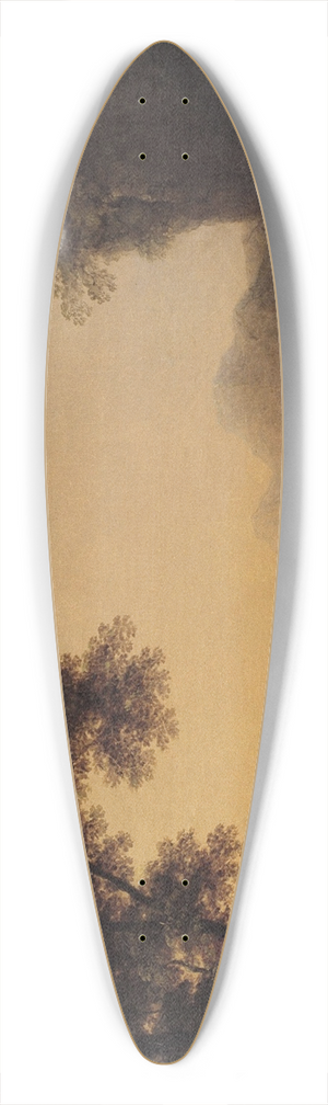 Carl Johan Fahlcrantz  - Romantic landscape 39.3 inch art pintail longboard deck