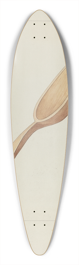 Carl Keksi - Spoon 39.3 inch art pintail longboard deck