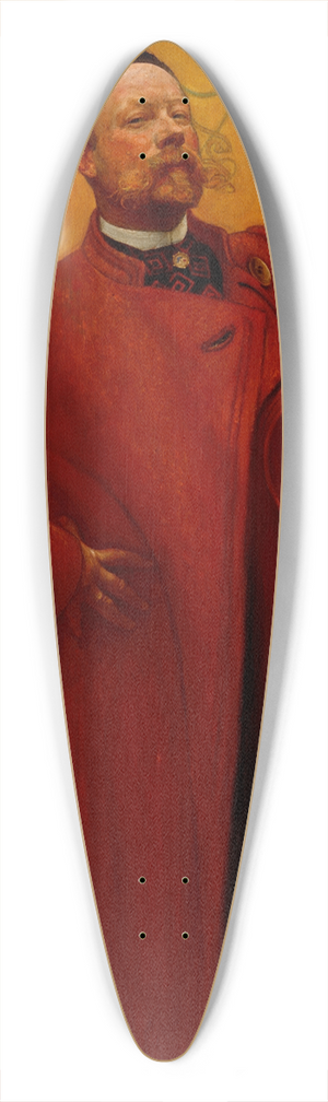 Carl Larsson - Before the Mirror. Self Portait 39.3 inch art pintail longboard deck