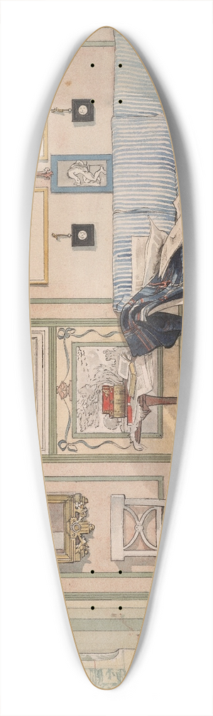 Carl Larsson - Cosy Corner 39.3 inch art pintail longboard deck