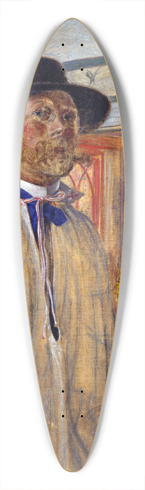 Carl Larsson - Self-Portrait 39.3 inch art pintail longboard deck