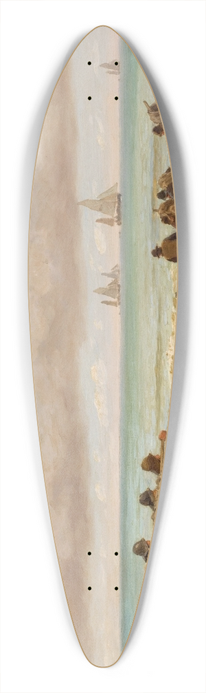 Carl Locher - Setting Sail 39.3 inch art pintail longboard deck