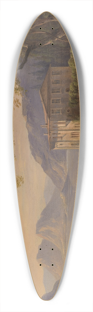 Carl Ludwig Frommel - Villa Serbelloni am Comersee 39.3 inch art pintail longboard deck