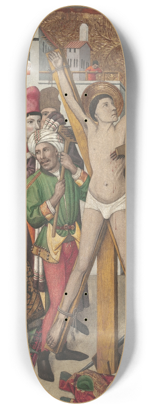 Jaume Huguet - Saint Vincent on the Rack 8.25 inch art skate deck Jaume Huguet - Saint Vincent on the Rack 8.25 inch art skate deck