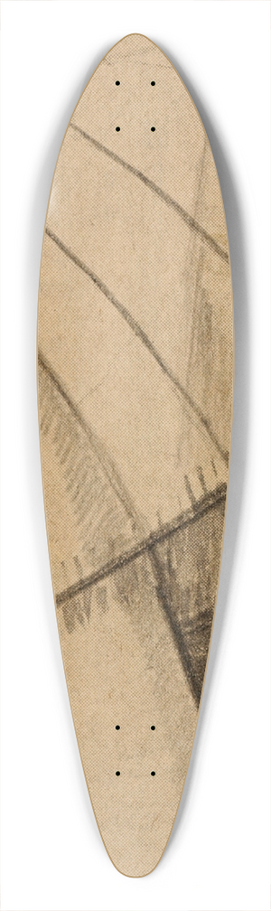 Carl Newman - Abstract 2 39.3 inch art pintail longboard deck