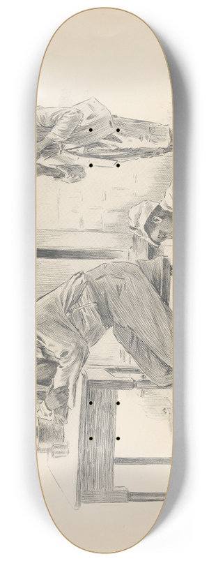 J. Campbel Phillips - Celebrating the fourth. 8.25 inch art skate deck