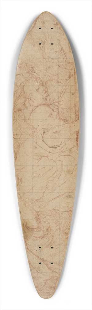 Carlo Cesio - Apostlene samlet om Jomfru Marias grav, til den nederste del af en Himmelfart 39.3 inch art pintail longboard deck