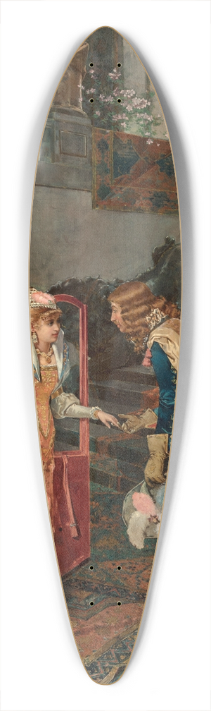 Carlo Corradini - The arrival 39.3 inch art pintail longboard deck
