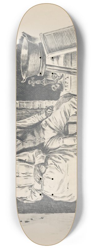 J. Campbel Phillips - Darby and Joan. 8.25 inch art skate deck