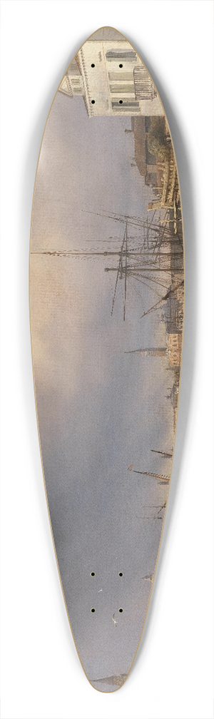 Carlo Grubas - Blick auf Venedig bei Gewitterstimmung 39.3 inch art pintail longboard deck