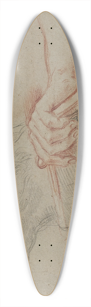 Carlo Maratti - Study for an eagles head, three studies for a hand with a quill_and one study for a hand holding a book 39.3 inch art pintail longboard deck