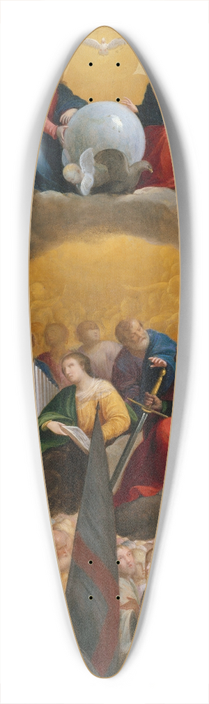 Carlo Saraceni - Paradise 39.3 inch art pintail longboard deck