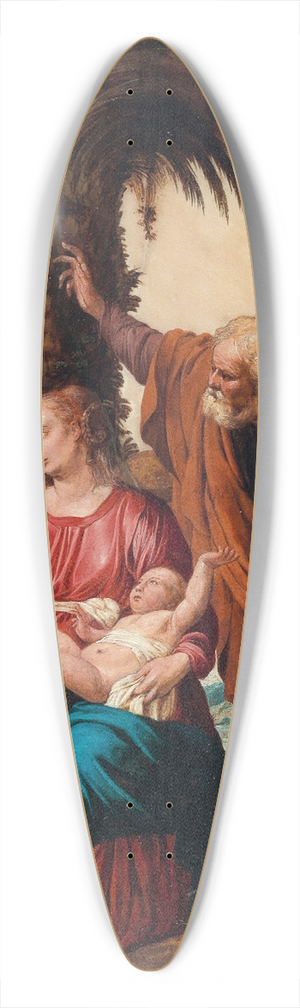 Carlo Saraceni - The Rest during the flight into Egypt, with a Deacon and three Angels 39.3 inch art pintail longboard deck