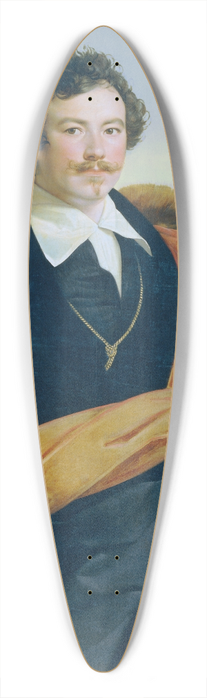 Carl Peter Goebel the Elder - Selbstbildnis 39.3 inch art pintail longboard deck