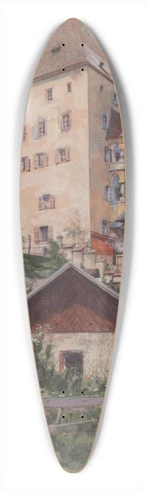 Carl Pippich - Altes Schloss in Kitzbhel 39.3 inch art pintail longboard deck