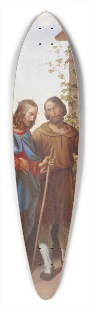 Carl Rahl - Christ As A Guest 39.3 inch art pintail longboard deck