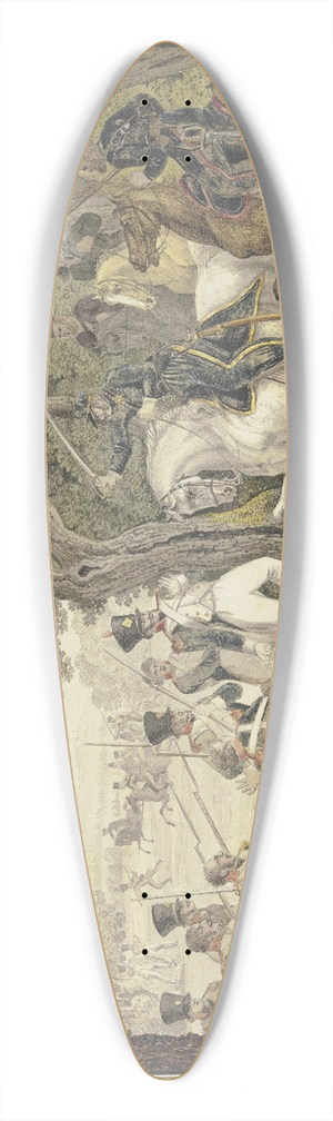 Carl Rottmann - Turkish horseback ambush 39.3 inch art pintail longboard deck