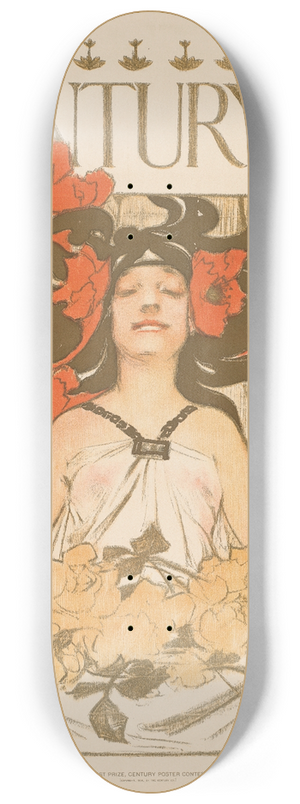 J.C. Leyendecker - The century, August, midsummer holiday number 8.25 inch art skate deck