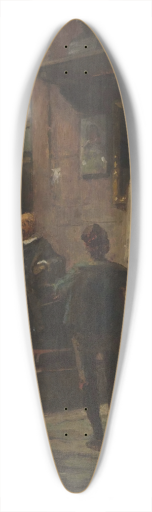 Carl Spitzweg - Der Maler 39.3 inch art pintail longboard deck