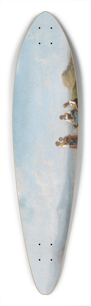 Carl Spitzweg - Dirndln auf der Alm 39.3 inch art pintail longboard deck