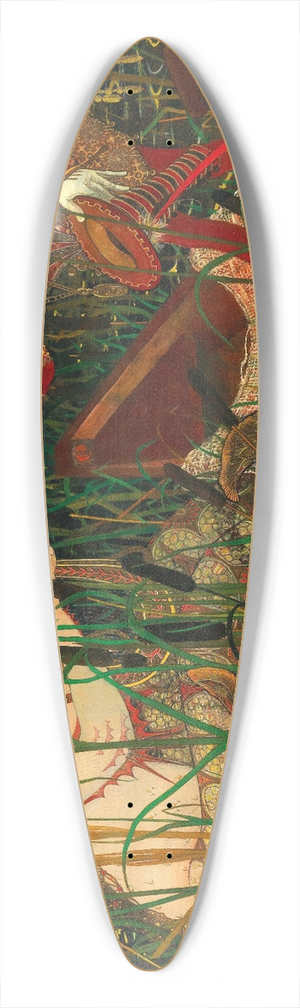 Carl Strathmann - The Love Declaration 39.3 inch art pintail longboard deck