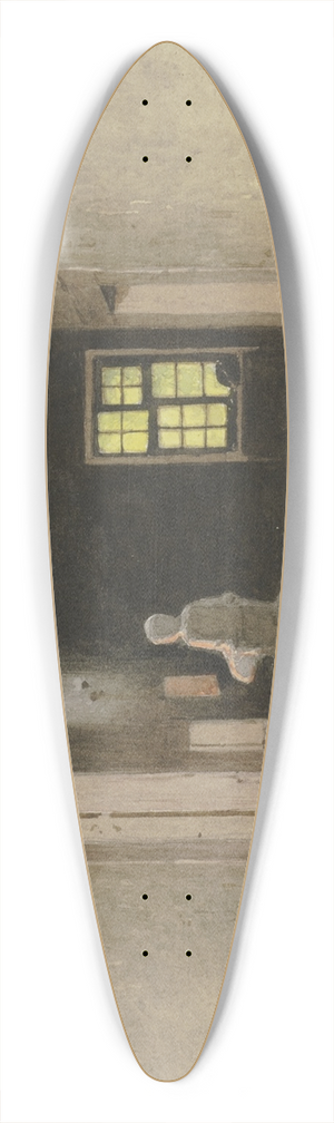 Carl Theodor Reiffenstein - Bakery in Salzschlirf, August 9, 1880 39.3 inch art pintail longboard deck